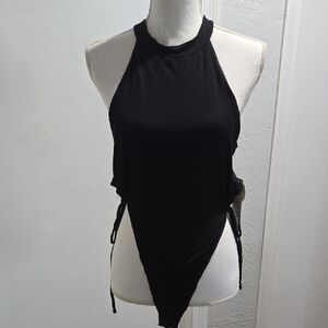 Madden Girl Black Sleeveless Bodysuit